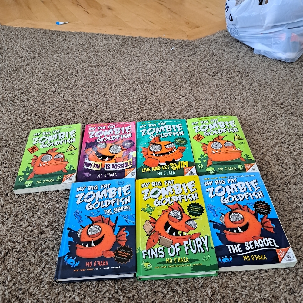 My Big Fat Zombie Goldfish Book Collection - Green, Blue, Orange